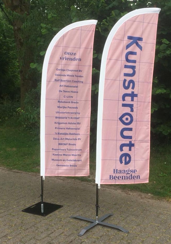 Beachflags Kunstroute Haagse Beemden 2018